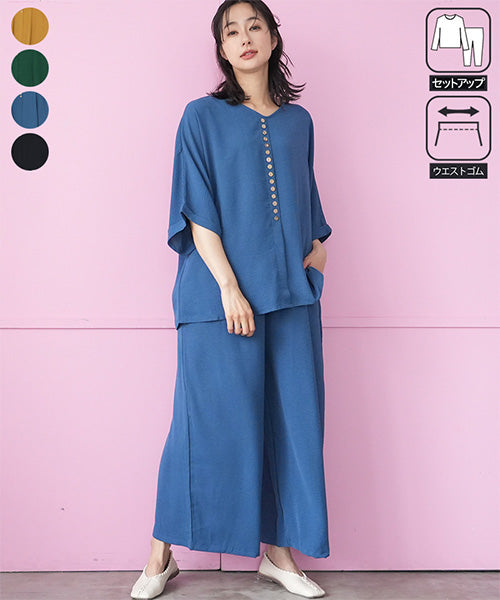 よっこ973新品 コイビトミサキ綿100 大花printAラインTU コイビトミサキ koibitomisaki ｜40代 50代 60代 大人の女性に向けた