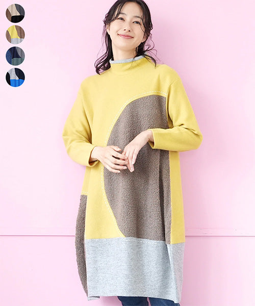 専用です　秋色　花柄チュニック➕セット 日本製 ふくれジャガード 花柄 チュニック レディース 春 秋