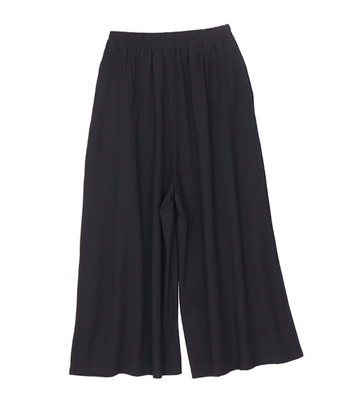 ウエストゴム切替ドレープワイドパンツ 06-2833