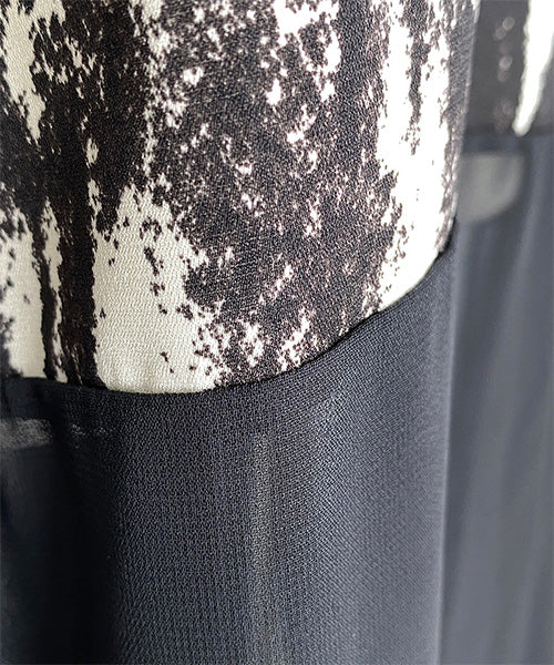 シフォン×モードプリントロングジレベスト 06-2908