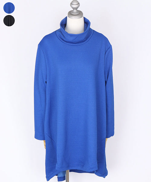 ハイネック裾前後差切替チュニック 06-2932