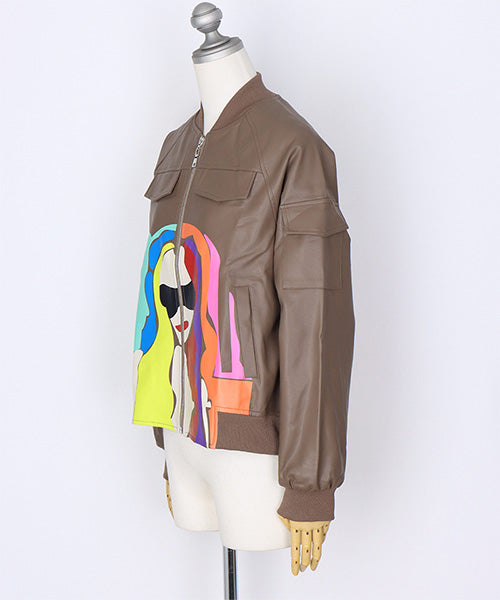 イタリアMISS SIXTYミス•シックスティ毛革 グリーン ショートジャケット STYLEMIXER | フォルムショートジャケット (ジャケット ) |SHEL'TTER