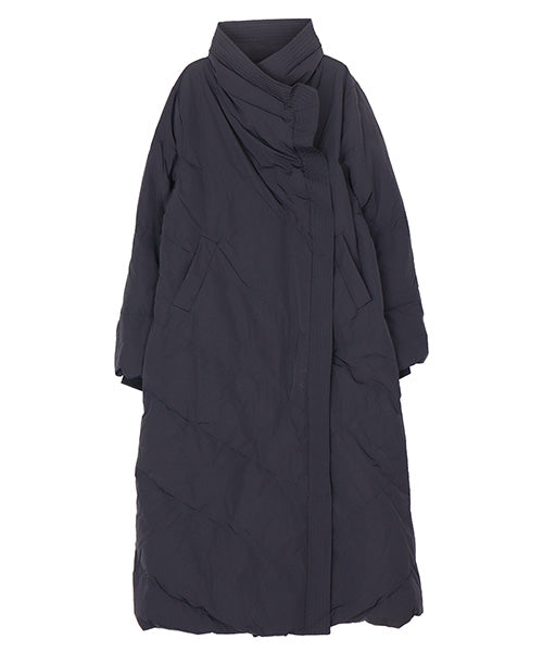 ベルト付きスタンドカラーダウンコート 06-3052｜40代 50代 60代 大人