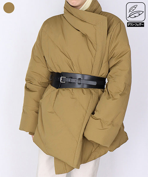 ショートダウンジャケット FIRST DOWN/ファーストダウン】 パネルショートダウン ダウン