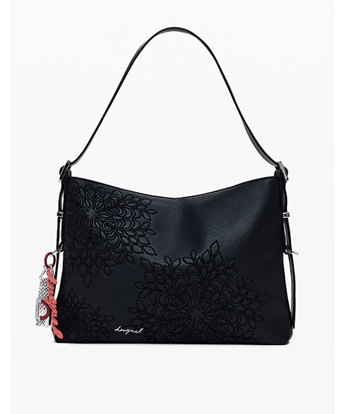 刺繍入りミディアムサイズのレザー風バッグ Desigual 25WAXPA0