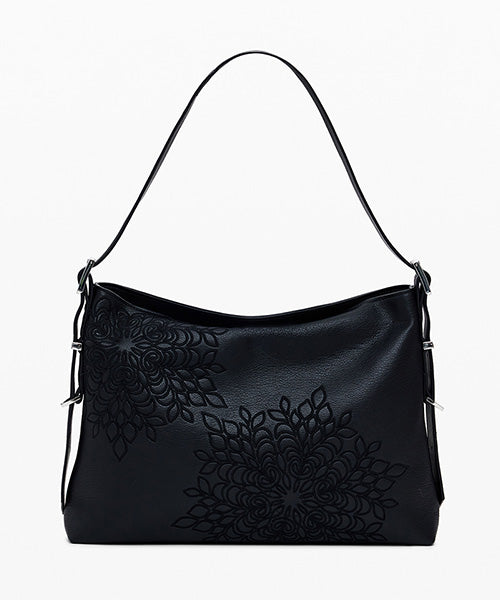 刺繍入りミディアムサイズのレザー風バッグ Desigual 25WAXPA0