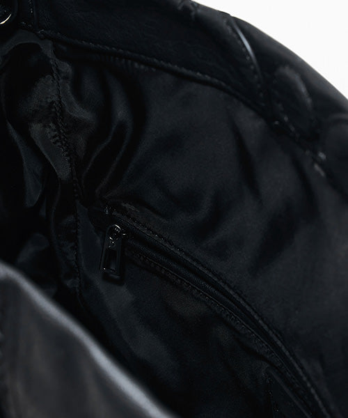 レア　ブラックデザイン　ブラサゲバッグ　ブラック サイドレースアップリボンビジューミニフラッター(FREE ブラック