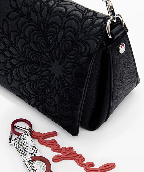 Lightweight 円形バッグ 黒 バイ ザ ウェイ セレリア ミニ カーフレザー ブラック | Fendi