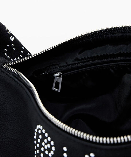 小さなスタッズ付きフェイクレザーハンドバッグ Desigual 25WAXPBG