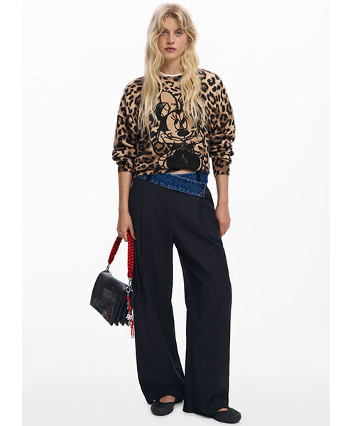 ミニーアニマルプリント ニットセーター Desigual 25WWJF43 ｜40代 50