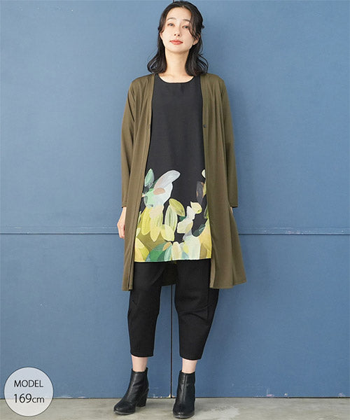 値下げ中　セブンテン　フラワーシフォンチュニック　S 再入荷】フラワーシフォンチュニック - seventen