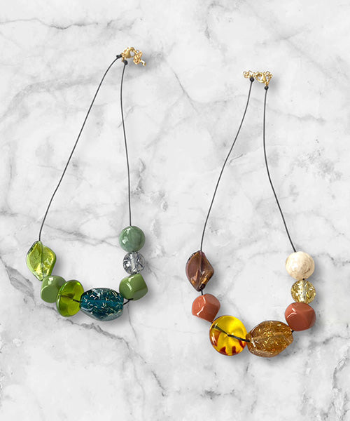 ビーズネックレス 材質不明 唐物 古玩 ビーズネックレス 材質不明 唐物 古玩