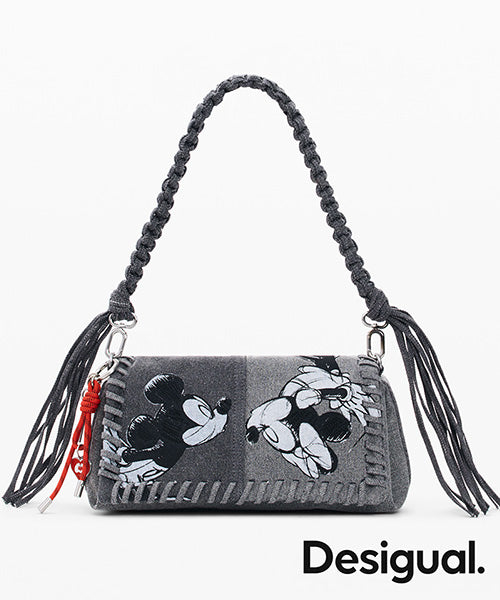 ミッキーマウスデニムミディアムバッグ 26SAXD18｜40代 50代 60代 大人