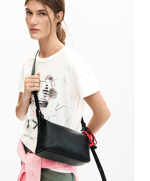 ミッキーマウスフェイクレザー調ミディアムバッグ Desigual 26SAXP75