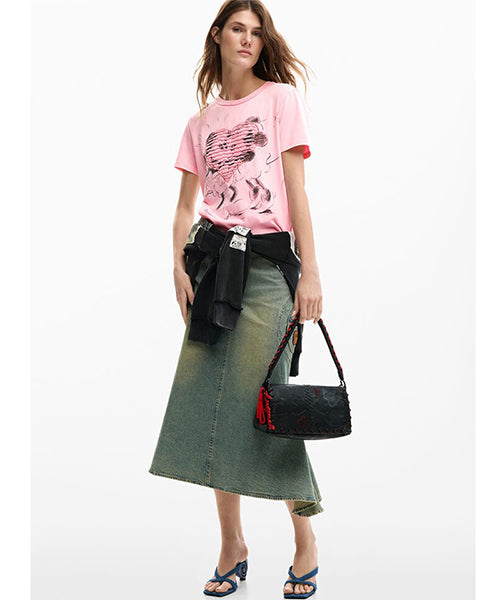 ミッキーマウスクロスボディバッグ Desigual 26SAXP85｜40代 50代 60代