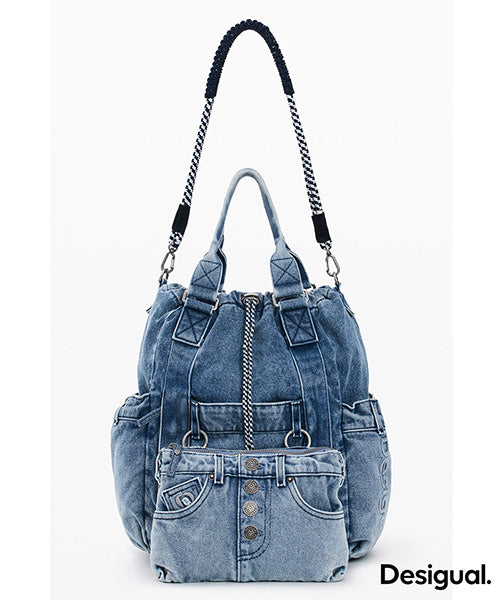 【超美品】Desigual デニムバックパック デニムバックパック Desigual 26WAKD06｜40代 50代 60代 大人の女性に