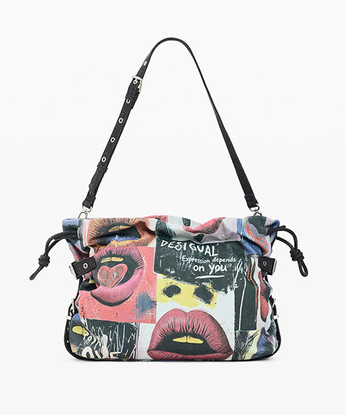 リッププリントショッピングバッグ Desigual 26WAXA36