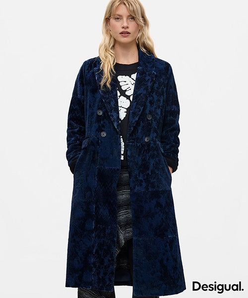 ボタニカルプリントロングコート Desigual 26WWEW37｜40代 50代 60代 