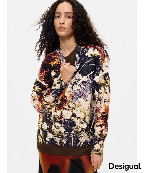 ジャカードセーター Desigual 26WWJF42