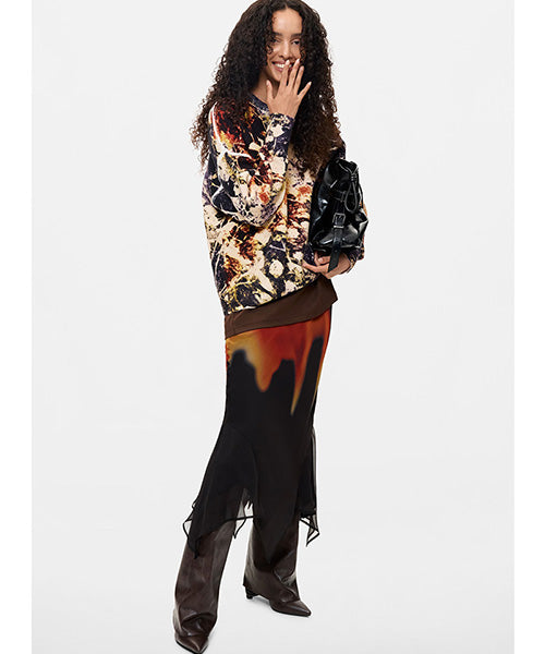 ジャカードセーター Desigual 26WWJF42