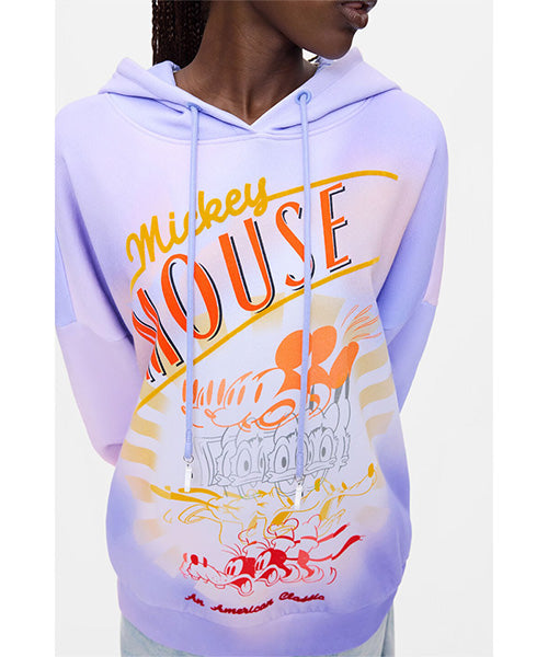 ディズニーミッキーマウススウェットパーカー Desigual 26WWSK09｜40代
