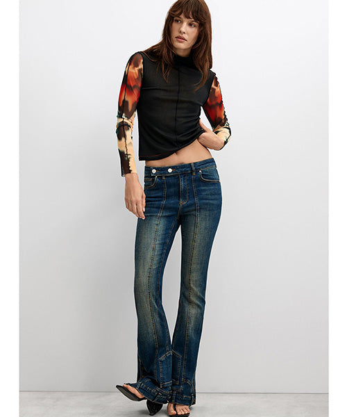 プリント入り長袖Tシャツ Desigual 26WWTK41