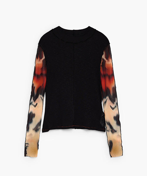 プリント入り長袖Tシャツ Desigual 26WWTK41