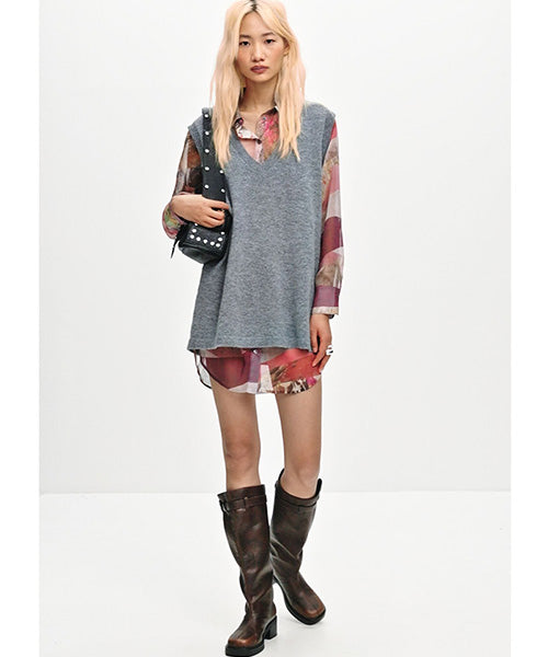 コンビネーションシャツワンピース Desigual 26WWVW27