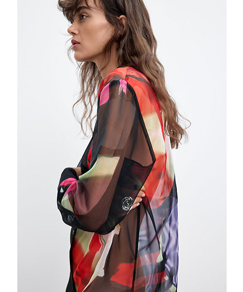 ムッシュ・クリスチャン・ラクロワデザイン2イン1シャツワンピース Desigual 26WWVW43