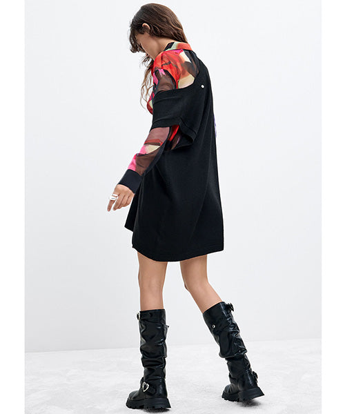 ムッシュ・クリスチャン・ラクロワデザイン2イン1シャツワンピース Desigual 26WWVW43