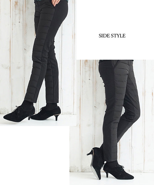 ウエストゴム裏起毛ダウンパンツ 28-0063