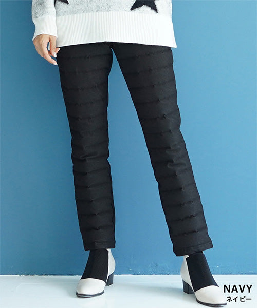 裏起毛デニムダウンパンツ 28-0067