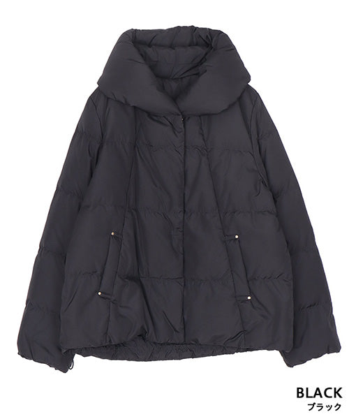 PINKO ダウンコート ボリュームある襟元 袖切り替え ベルト付き PINKO