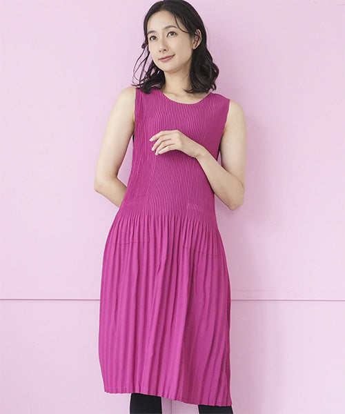 新品試着ROSASENノースリーブワンピースLPEARLY GATESスカート プリーツ加工ノースリーブワンピース koibitomisaki コイビトミサキ 36