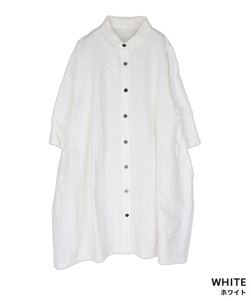 異素材切替コクーンシャツチュニック 36-1246｜40代 50代 60代 大人の