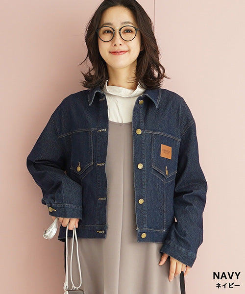 フェイクポケット付きデニムジャケット 36-1430｜40代 50代 60代 大人
