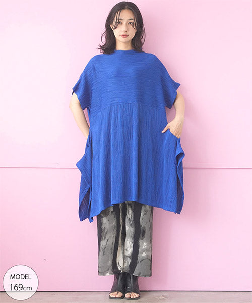裾変形ドルマンスリーブチュニック 36-1670｜40代 50代 60代 大人の