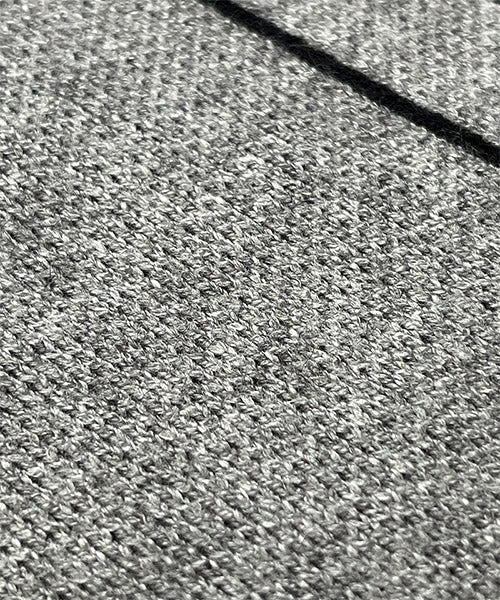 ハイネックだまし絵ニットチュニック 36-1695