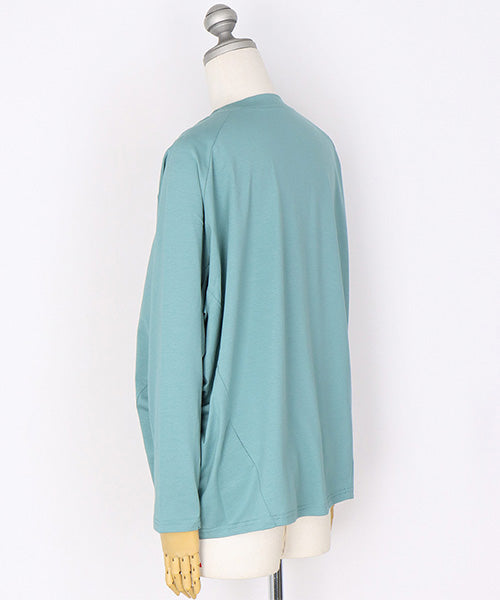 リボンモチーフ付きドルマンスリーブオーバーサイズカットソー 36-1750