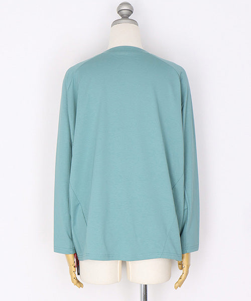 リボンモチーフ付きドルマンスリーブオーバーサイズカットソー 36-1750