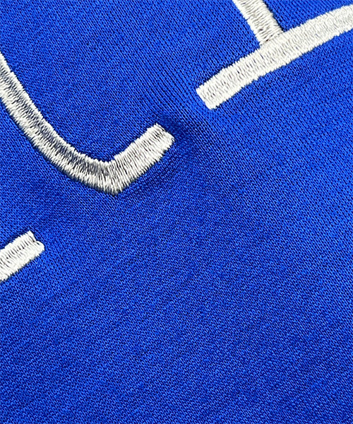 ストレッチ素材英字刺繍オーバーサイズパーカー 36-1812
