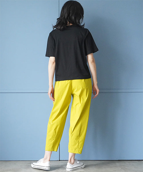 【接触冷感】アートプリント刺繍半袖Tシャツカットソー 36-1892