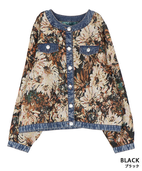 【極美品】ローレンジーンズ　花柄 襟コーデュロイ コットン ジャケット M B03_9569_1600x.jpg?v=1725266284