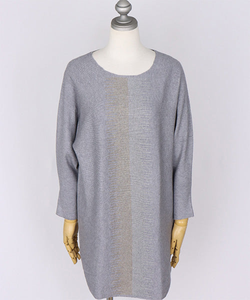 ラインビジュードルマンニットチュニック 46-0279