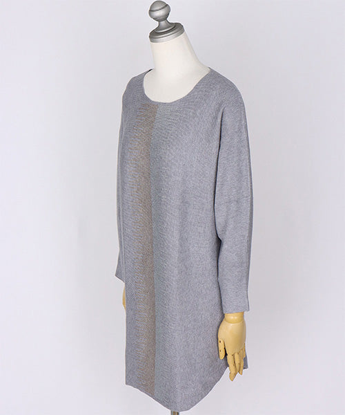 ラインビジュードルマンニットチュニック 46-0279