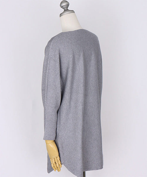 ラインビジュードルマンニットチュニック 46-0279