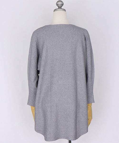 ラインビジュードルマンニットチュニック 46-0279