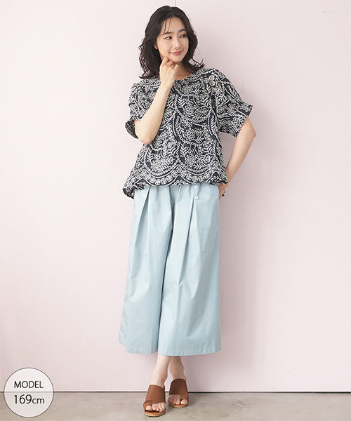 総レース刺繍プルオーバーブラウス 52-0086｜40代 50代 60代 大人の