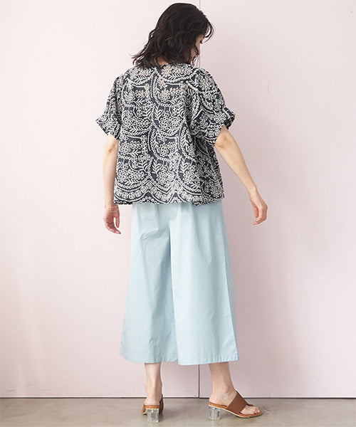 総レース刺繍プルオーバーブラウス 52-0086｜40代 50代 60代 大人の