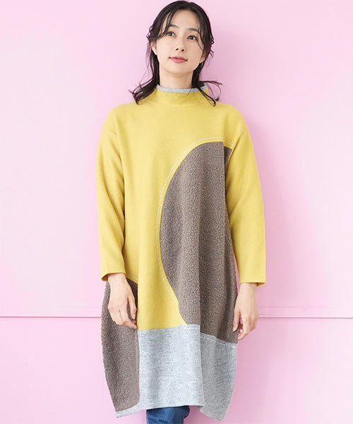 サークル切替コクーンニットワンピース 52-0121